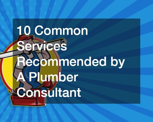 10 Common Services Recommended by A Plumber Consultant