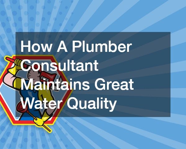 How A Plumber Consultant Maintains Great Water Quality